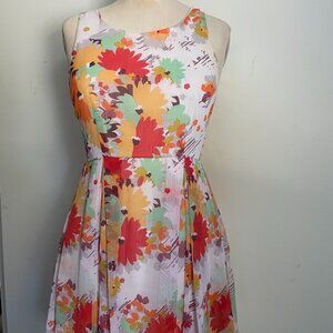 Multicolor Floral Sleeveless Dress